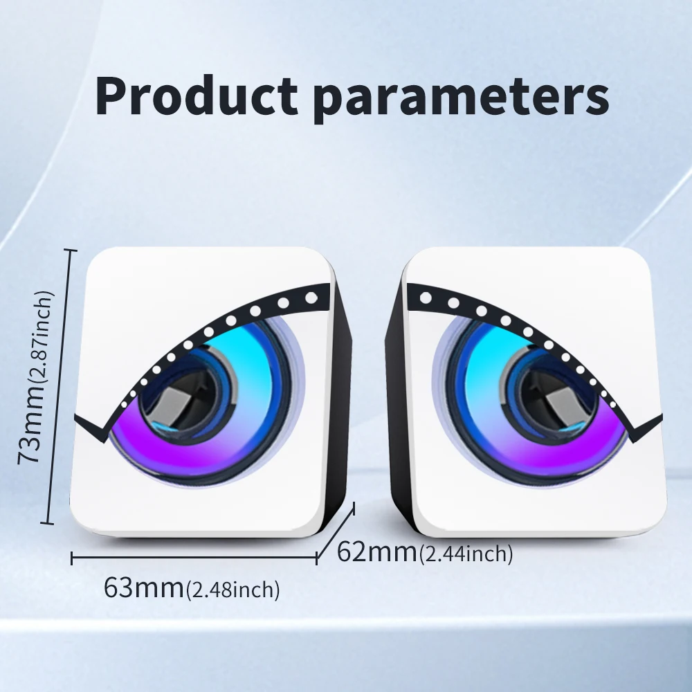 Computer Speakers for Desktop PC USB Powered Gaming Speakers for Monitor and Laptop