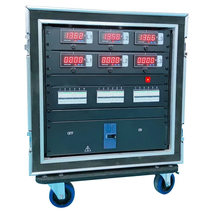 30 Amp Twistlock Output 3 Phase Power Distribution Rack Stage Dj Audio Power Distro Boxes