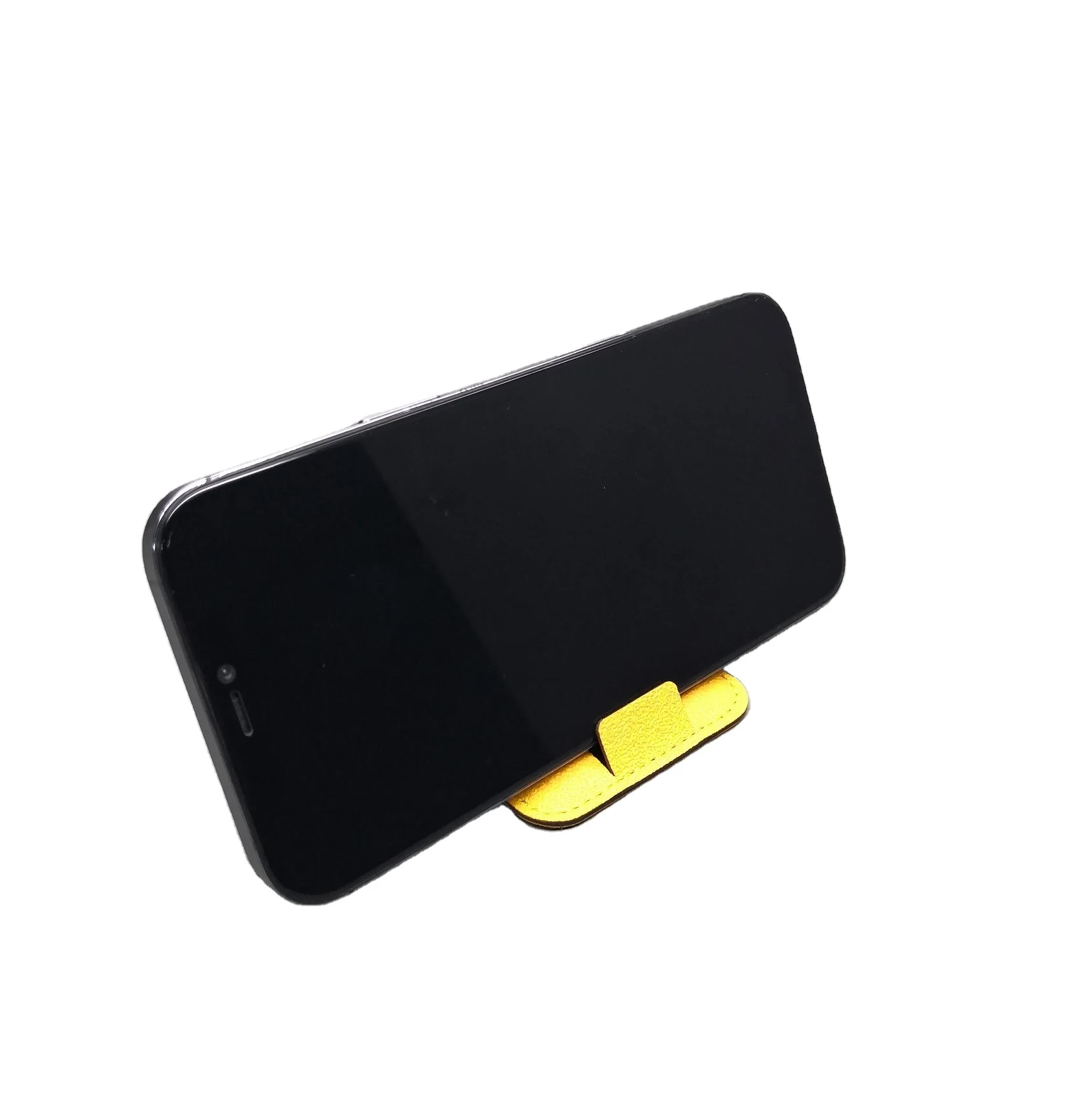 Индивидуальный дизайн, кожаный магнитный держатель для карт премиум-класса, подставка для мобильных телефонов с захватом для пальцев