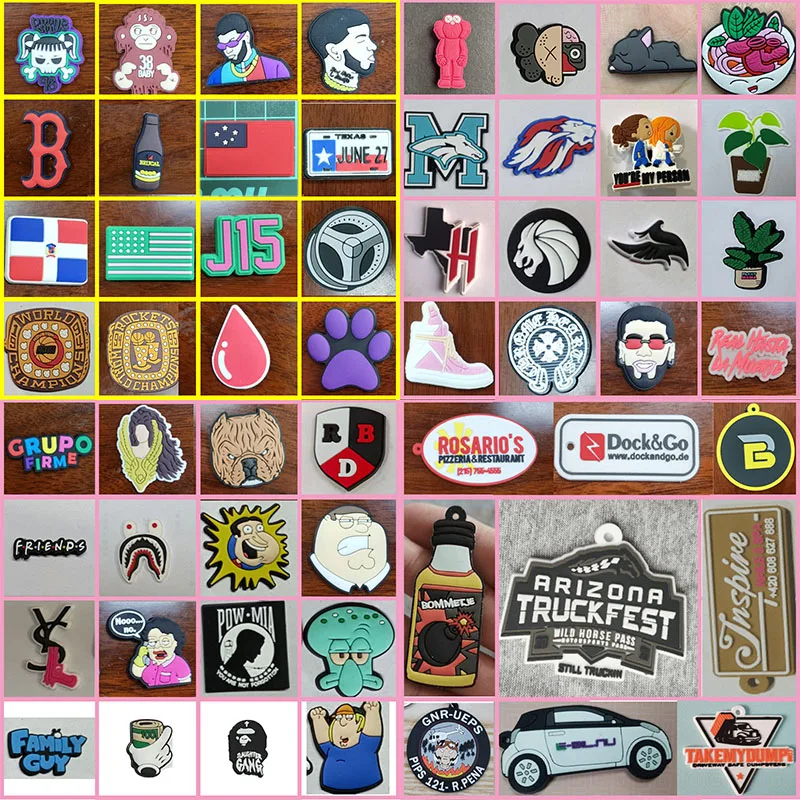 Personalized Shoe Charm Custom Shoe Charms Designers Pvc Logo Cartoon Anime Custom Shoe Charms