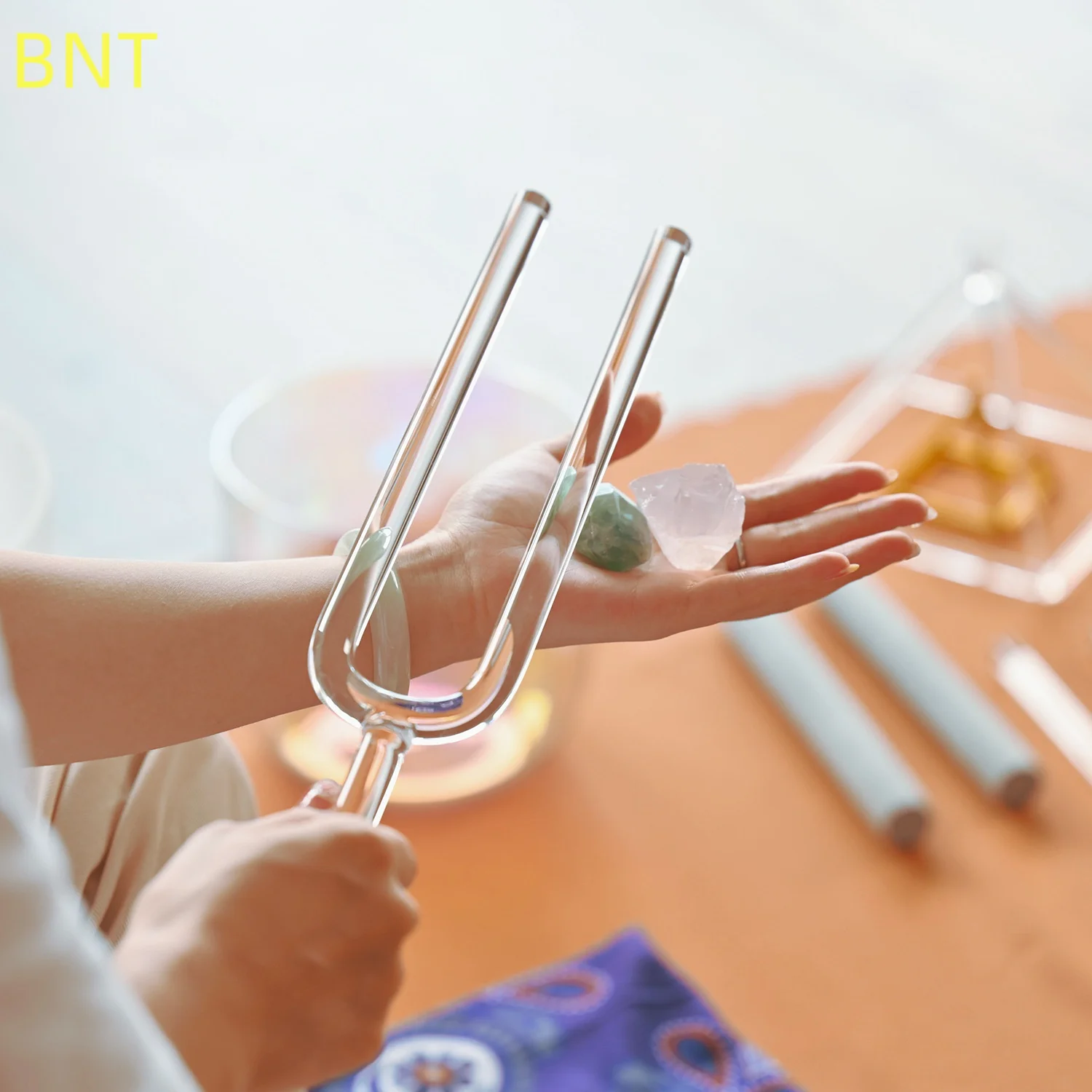 Crystal Tuning Fork Sound Therapy - Meditation Instrument
