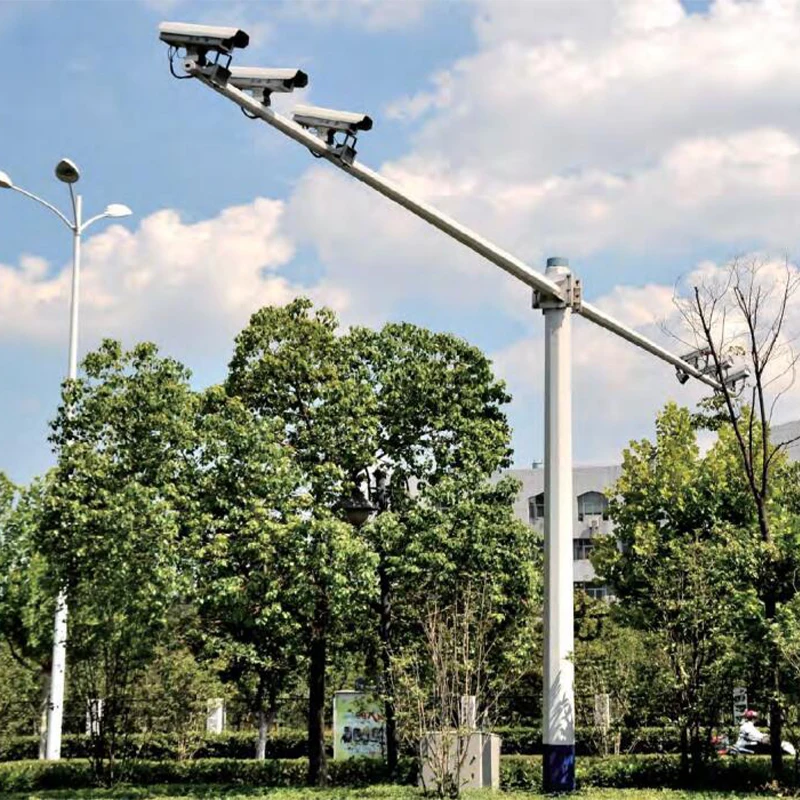 Galvanized Q235B Cost of Traffic Light Pole Monitoring  for Road Safety