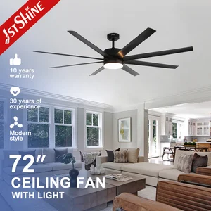 1stshine Ceiling Fan with Light Reversible DC Motor High Airflow Industrial LED Ceiling Fan with Remote Control