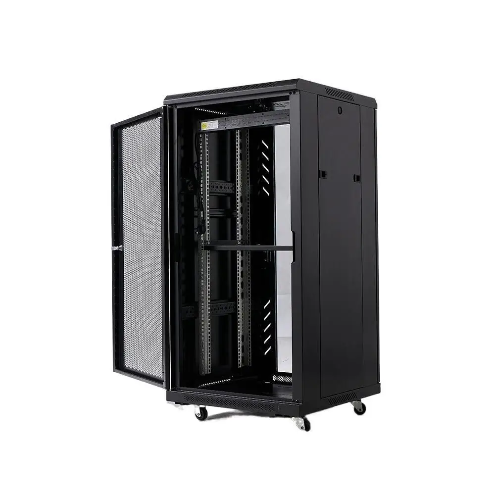 19 Inch Data Center Used Outdoor Stand Server Rack with Fan and Shelf, Network Server Rack Cabinet