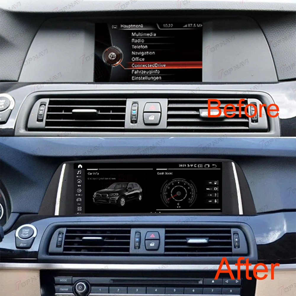 12,3 Inch 2K Android 14 Autoradio Voor BMW 5-serie F10/F11 (2013-2016) – 8GB+128GB, 8-core, GPS, CarPlay, Android Auto, 4G, WiFi, DSP, CANbus, IDrive
