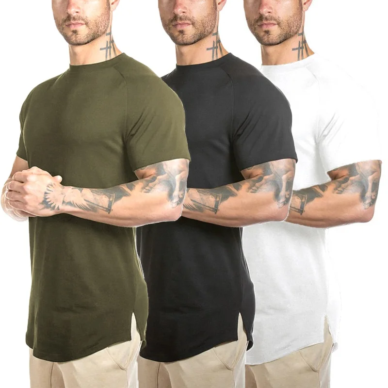 Good quality Athletic tshirt Cotton spandex Performance Short Sleeve mens tshirts