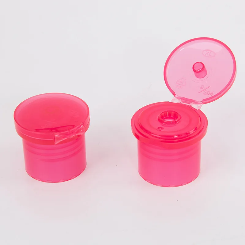 Factory Supply Plastic Bottle Cap 20mm 24mm Diameter Green Shampoo Shower Gel Lotion Bottle Flip Cap