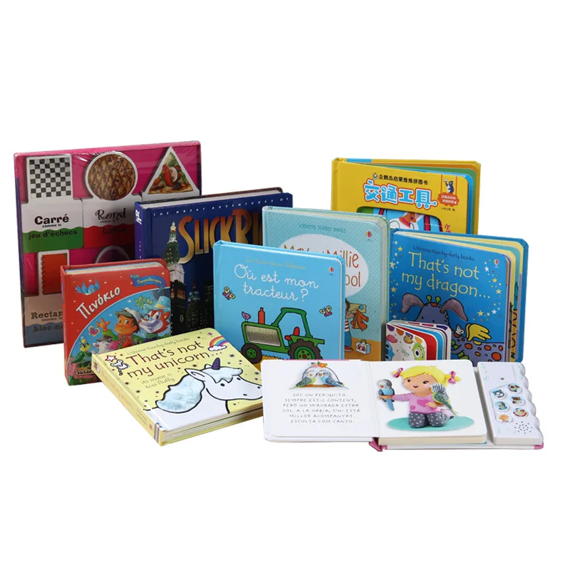 
Лидер продаж в Великобритании детская картонная печатная книга с индивидуальным принтом 