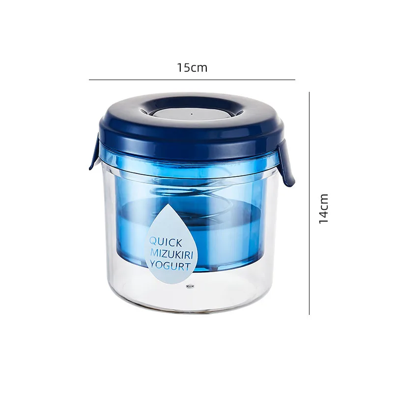Colino per yogurt greco, 1100 ml, con sacchetto a rete fine e coperchio, per yogurt greco denso, latte di soia, kefir, frutti di bosco, zuppe, succhi di frutta, caffè