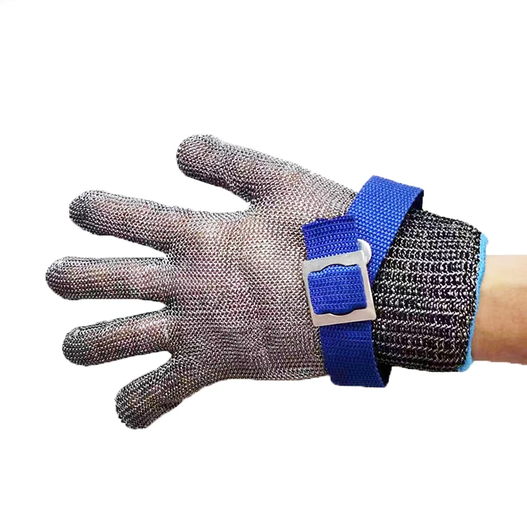 Kitchen Cut Resistant Gloves Wire Metal Mesh Level 9 Cutprotection 316