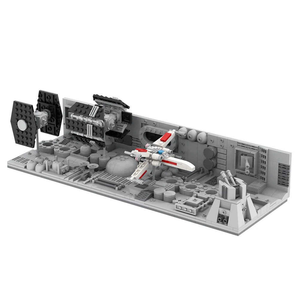 Build the Space Wars Death Star Trench Run Diorama 75329