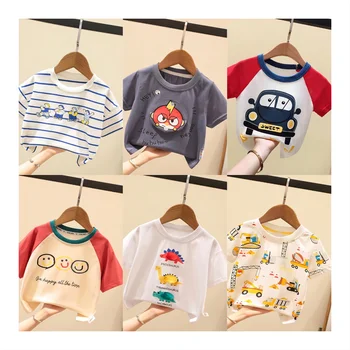 2024 New Design Summer Short Sleeve T-Shirt For Children Cotton Cartoon Baby Kids T Shirts