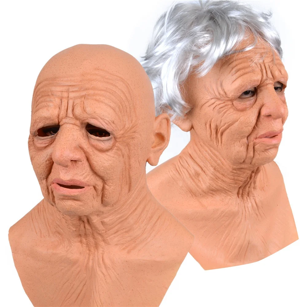 Morris Costumes Halloween Party Latex Mask Novelty Party Head Baby Face  Funny Supersoft Old Man Woman Adult Scary Masks - Buy Realistic Old Man  Headwear Full Head Mask Male Theater Scene Adult