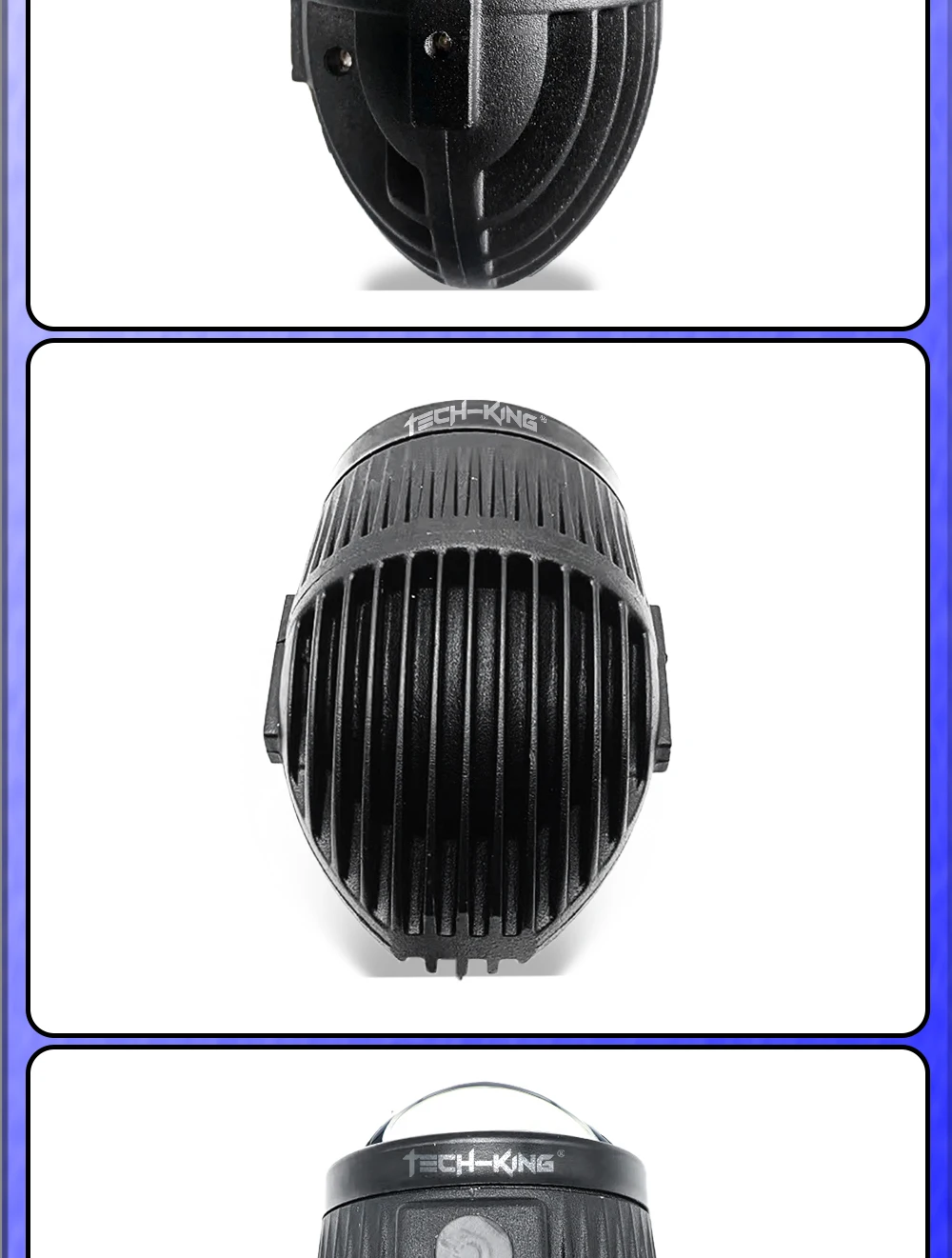 TECH-KING F15 2.0'' LED BI-LED projector fog lamp light led car 3000K/6000K with Toyota bracket for any cars lens fog lamp