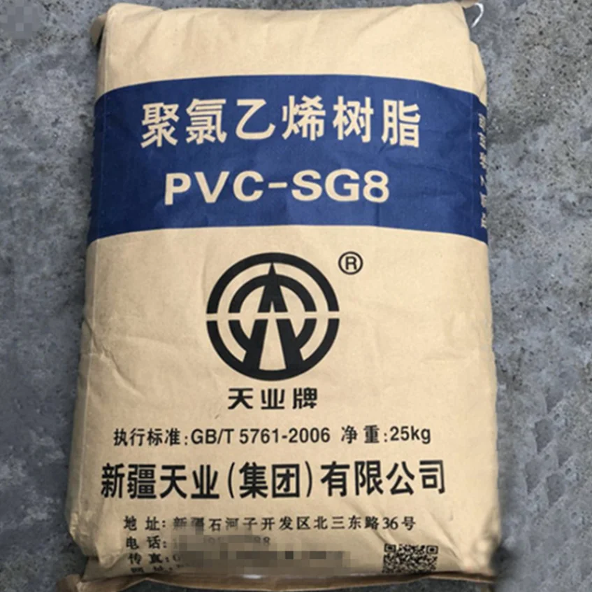 Low Price PVC Sg5 K67 Resin Plastic Raw Material Polyvinyl Chloride/PVC