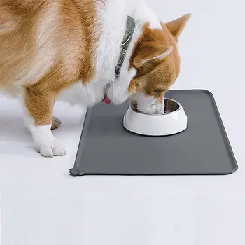 Silicone Feeding Placemats Silicone Waterproof Dog Cat Pet Feeding Mats,Anti-Slip Pet Bowl Mats,Pet Feeding Mat