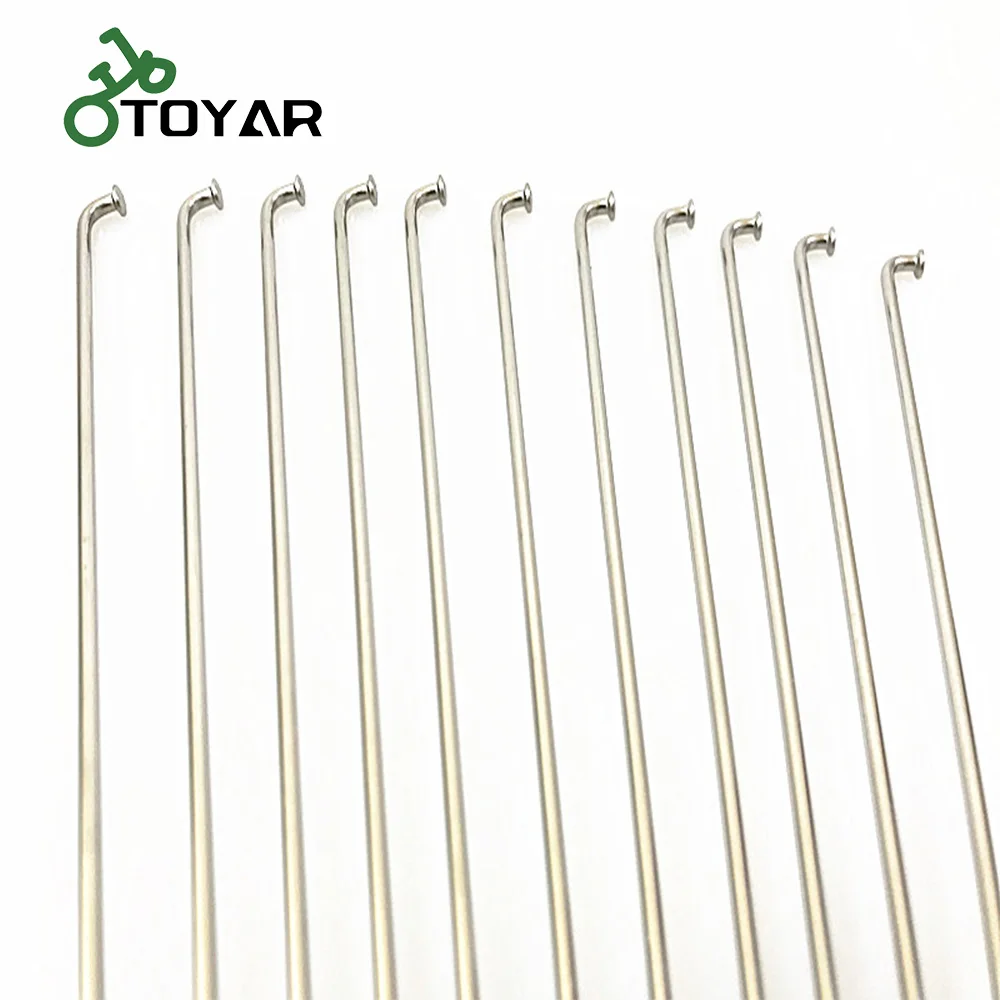 Toyar Stainless Steel Bicycle Spokes With Copper Nipples All Size 8g