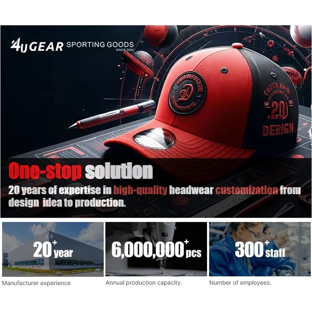 4UGEAR Factory Gorras Custom Mesh Caps Twill 6 Panel 112 Mesh Snapback 3D Embroidery Logo 4U Trucker Caps Hats for Men