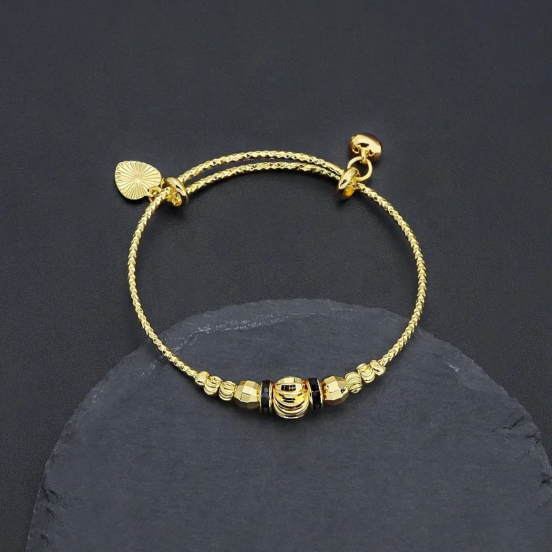 Wholesale Price 24k Gold Plated Brass Adult Bracelet Bangle Adjustable ...