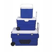 Best quality Portable plastic vaccine carrier medical transport vaccine cooler box with wheels and handles