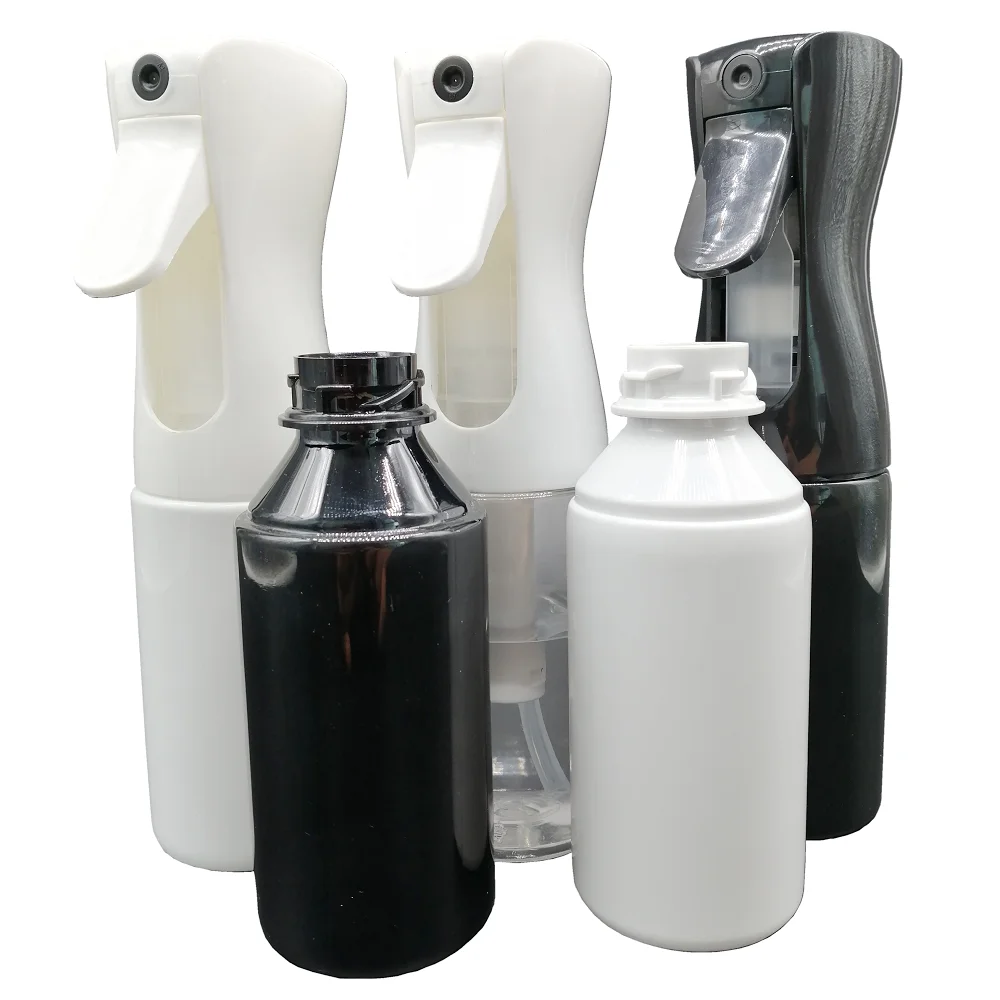 200ml 300ml 500ml Empty Custom Logo Plastic Trigger Hair Beauty Salon Accessories Barber Shop Continuous Fine Mist Spray Bottle