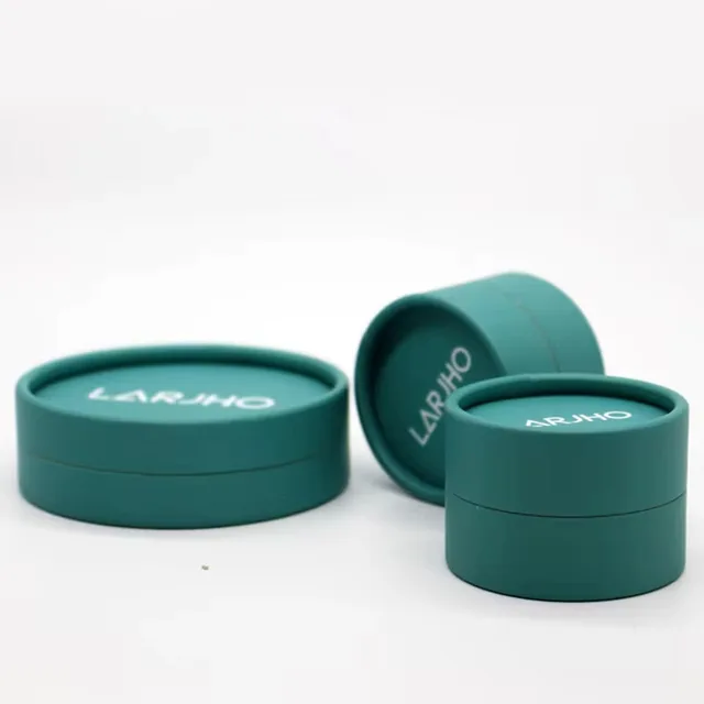 Custom Fancy Logo Printed Green Paper Packaging Box Elegant Jewelry Gift Case for Crafts