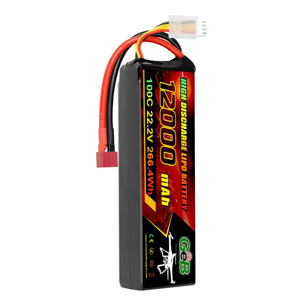 GEB 6S 12S FPV 22.2V 50C 100C 12000mAh Drone-accu 16000/22000/27000/30000/33000/35000mAh Solid State-accu voor FPV-drone