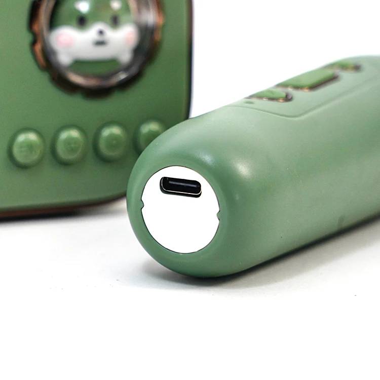 Mini Machine Microphone Fun Toys Gifts for Adults and Kids Portable Bluetooth Speaker With Wireless Microphone