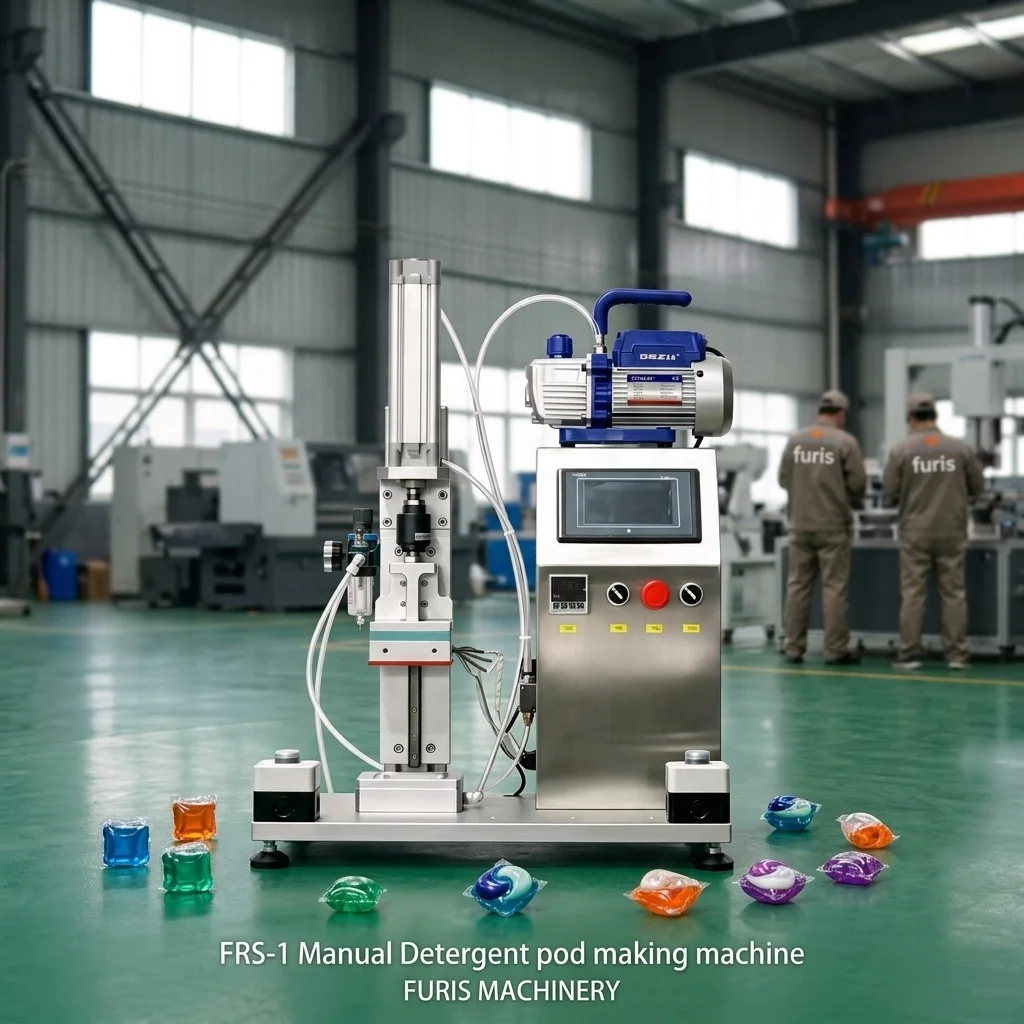 Low Cost Electric Automatic PVA Water Soluble Film Packing Machine PLC Pump Sealing Wrapping High-Speed Liquid Powder Laundry