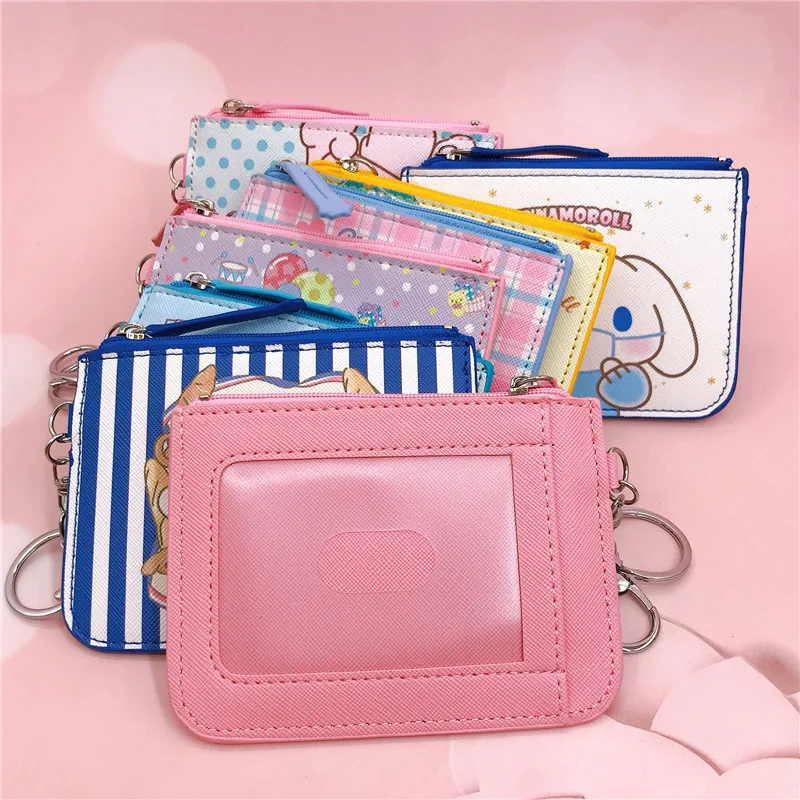 Cartoon Cute Coin Purse Leather Coin Purse Mini NICHE Design Korea Ins Soft First Leather Coin Purse