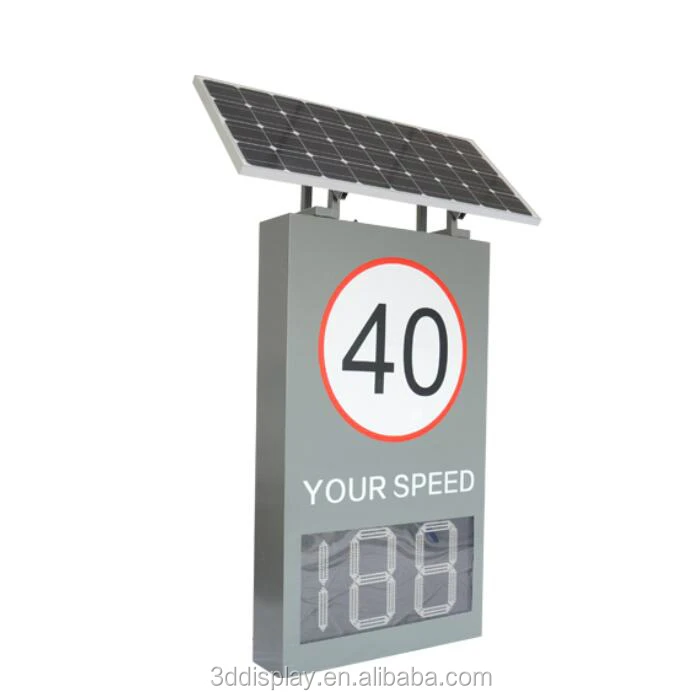 Radar Detective Speed Warning LED Signs Speed Measurement Display Traffic Flashing Speed Limit Signs