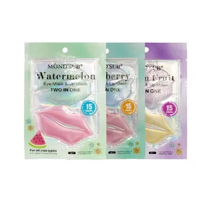 Private Label Korean Hydrating Eye and Lip Mask Set Moisturizing Hydrogel Patches Beauty Collagen Under Eye Mask and Lip Mask