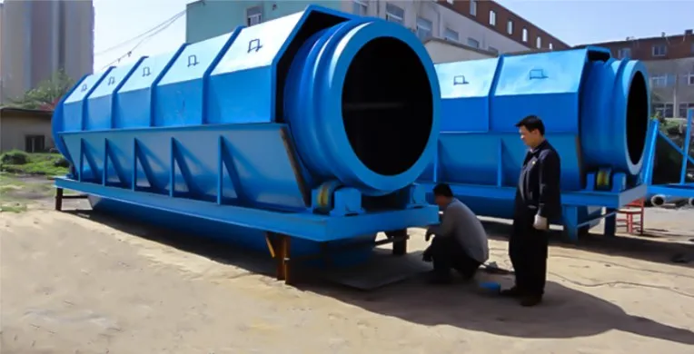Movable munlcpal solid waste plant 1 to 300 mm with washing facility and generator set