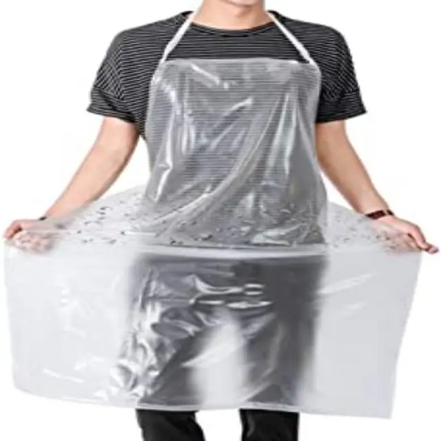 Hdpe Custom Waterproof Pvc Transparent Pp Medica Color Kitchen Strong Toughness Clear Kid Pe Non Woven Plastic Disposable Apron