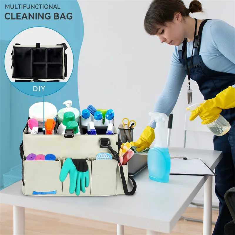 Durable Cleaning Tool Caddy Bag - Customizable & Eco-friendly