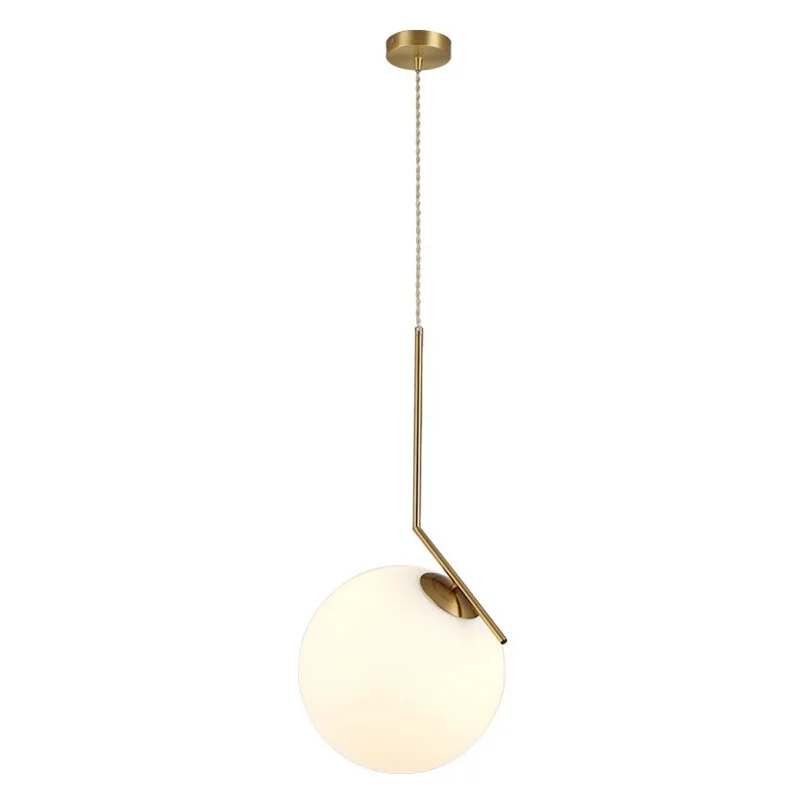 Modern Color Glass Ceiling Lamp E27 Hanging T30 Light Crystal Bubble Pendant 
