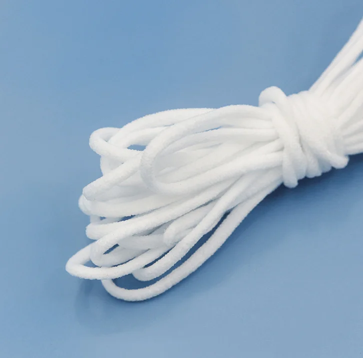 
Мягкая эластичная резинка из нейлона и спандекса 3 мм, веревка для маски, маска для лица, Ушная петля для маски 