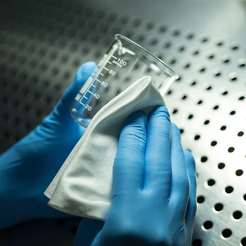 4inch 2 Ply Polyester Fabric Wiper For Industrial Cleanroom Cleaning wiping cloth 4009 polyester dust free cloth Ultra 9