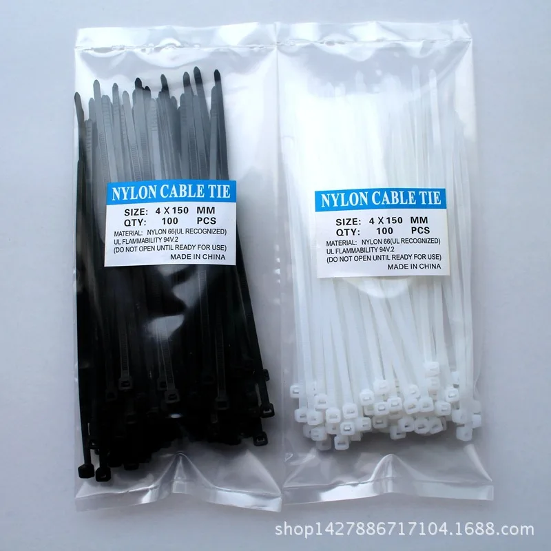 Plastic Double Buckle Self-locking Nylon Cable Ties