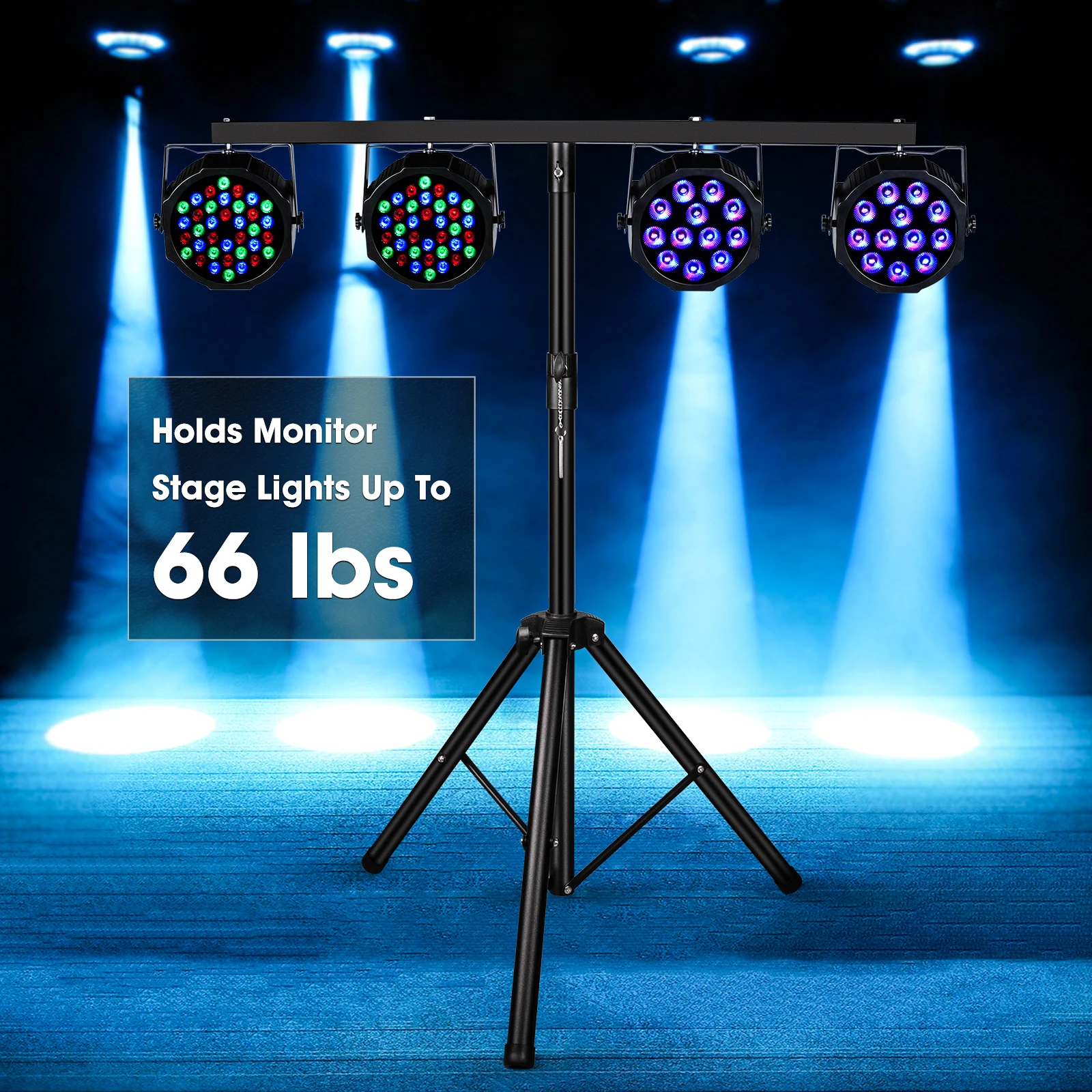 Professional Stable Tripod Stand Dj Stage Lights Stand Adjustable Height for Photography Studio Video Flash Lighting Stand