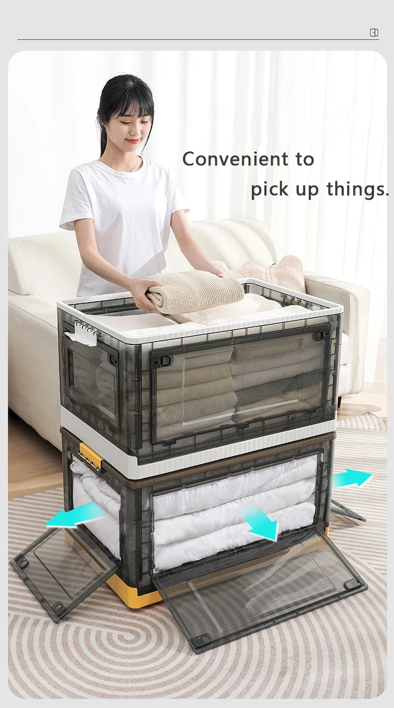 Foldable Plastic Storage Boxes - Efficient Household Solutions