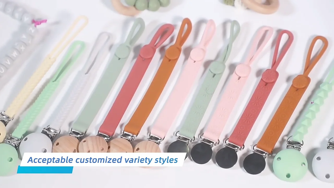 Wholesale Custom Diy Metal Bpa Free Teething Beads Dummy Chain Holder