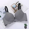 White stripe-printed