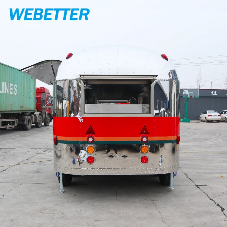 WEBETTER Mobile bar Trailers Small mobile Mobile Fast Food Trailer Mini Mobile Snack Machines Food Truck Food Shop for Sale