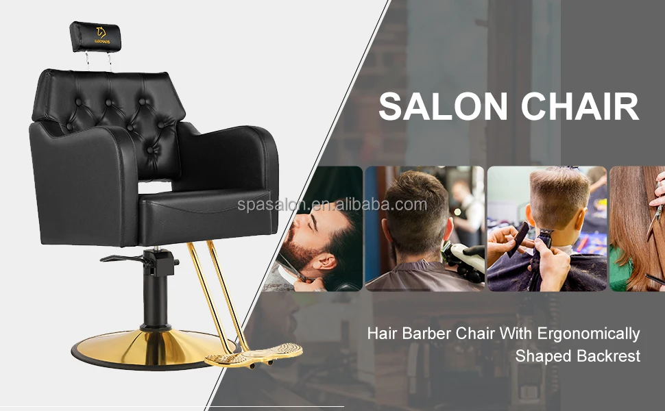 Heavy Duty Hydraulic Portable All Purpose Chair Barber Chair 360 Degree Swiveling For Beauty