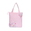 Pastel Pink With Blush Bloom Embroidery