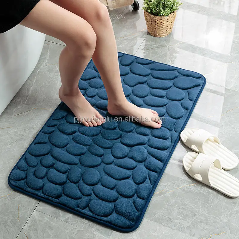 50x80cm Super Absorbent Diatomite Bath Mat - Quick-Dry, Non-Slip, Memory Foam Bath Rugs, Ideal Bath Mats for Bathroom, Floor Mats for Kitchen and Entrance