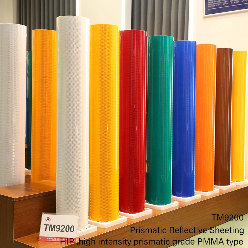High Quality Super Intensity Grade Reflective Film Vinyl  Retro Prismatic Reflective Sheeting TM9200
