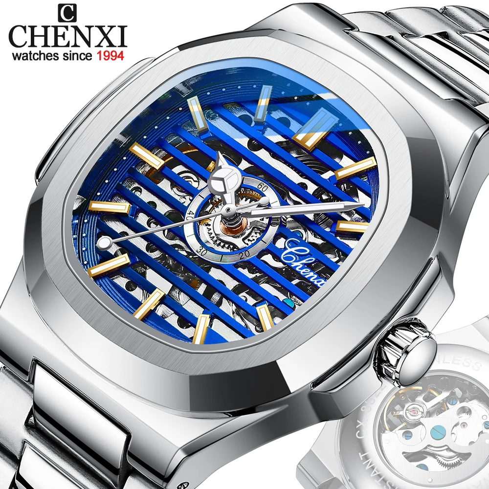 CHENXI 8822 Luxury Automatic Chronograph Watch for Men - Stainless