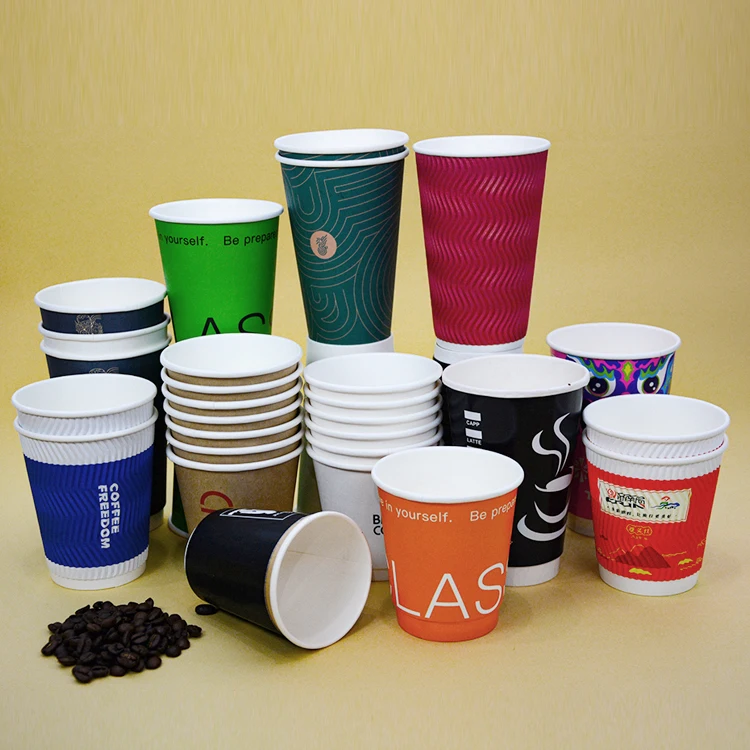 Customized Logo Printed Single Wall Paper Cup Coffee Paper Cup Packaging Disposable Paper Cup